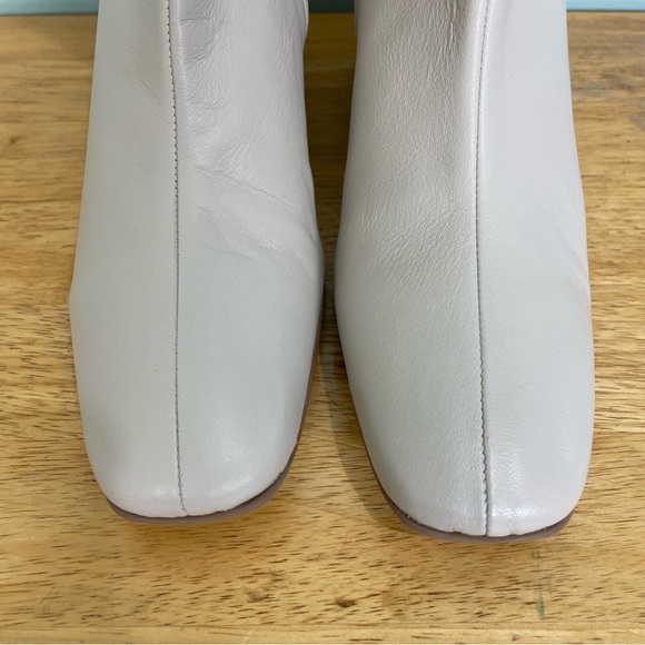 Aquatalia Selini Leather Women’s Boots Booties Cream Ivory Size 10.5 NWOT - Picture 3 of 11